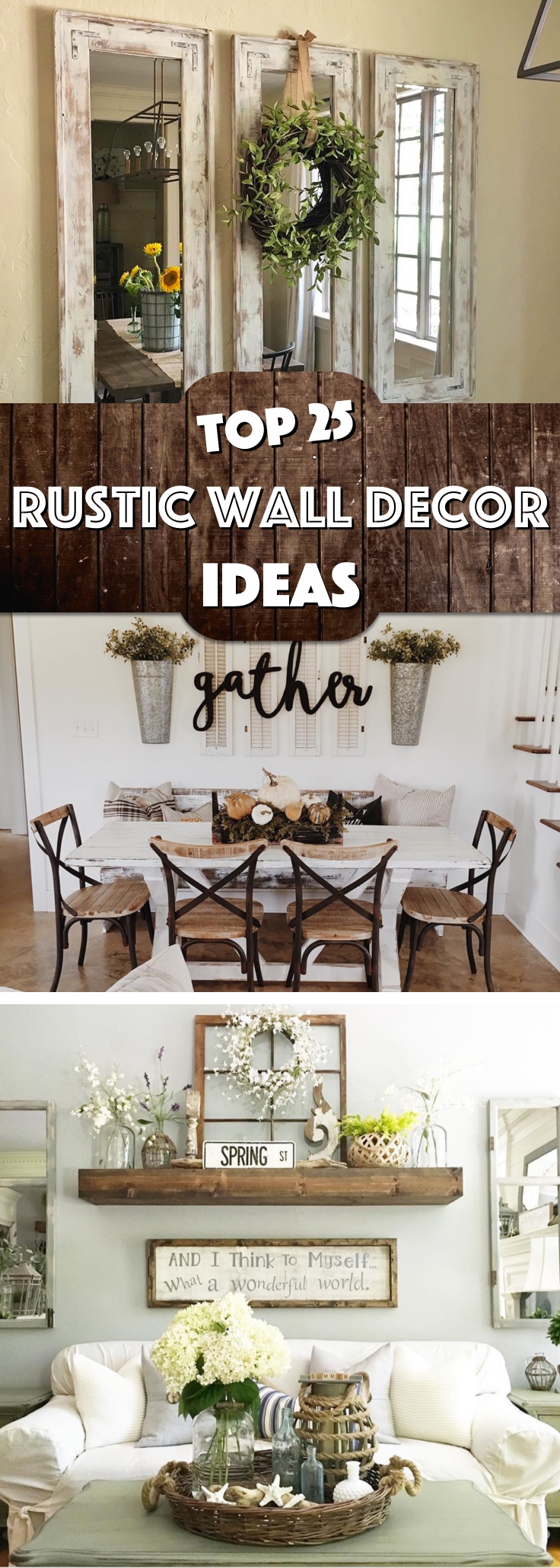 Must-Try Rustic Wall Decor Ideas Featuring The Most Amazing Intended Imperfections