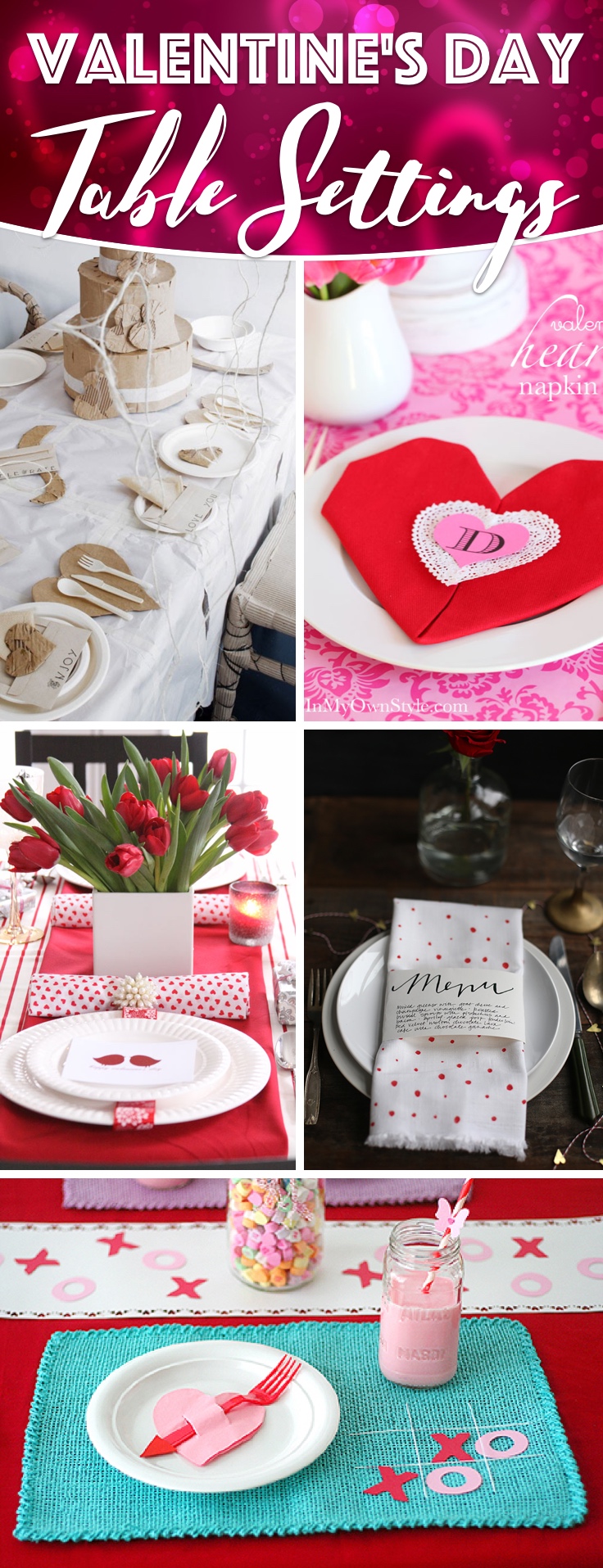 Valentine's Day Table Settings