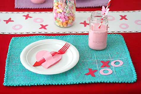 Valentine's Day Party Candy Table Centerpiece