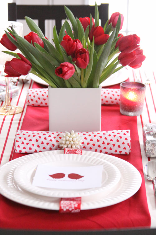 Hadmade Valentine's Day Tabletop