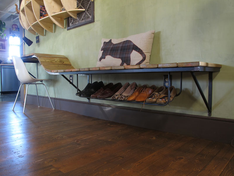 Basic Shoe Rack That Doubles As Cat Bed