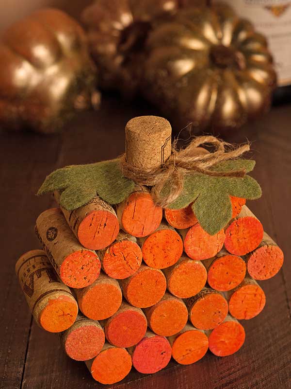 How To Make A Wine-cork Pumpkin