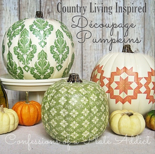 Decoupage Pumpkins