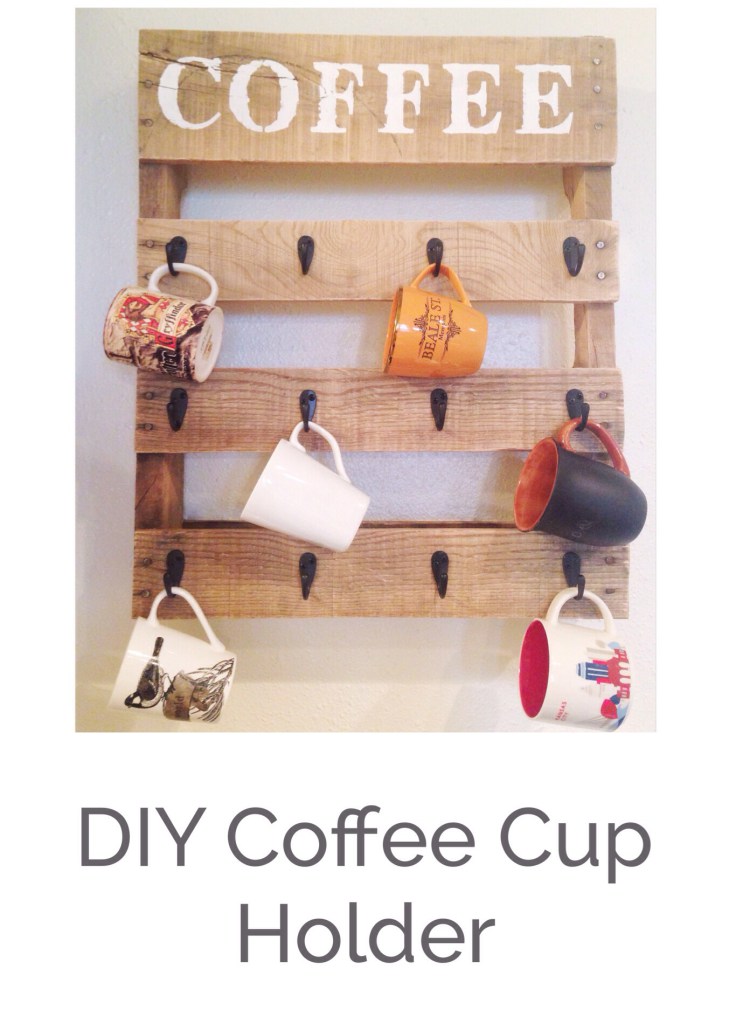 DIY Pallet Coffee Cup Holder