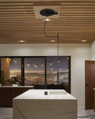 Kohler's ceiling faucet