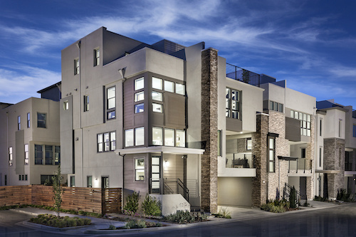 Infill townhouses rendering