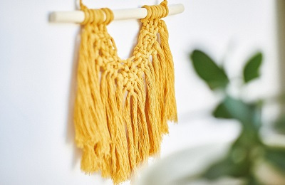 Macrame hanging on the wall