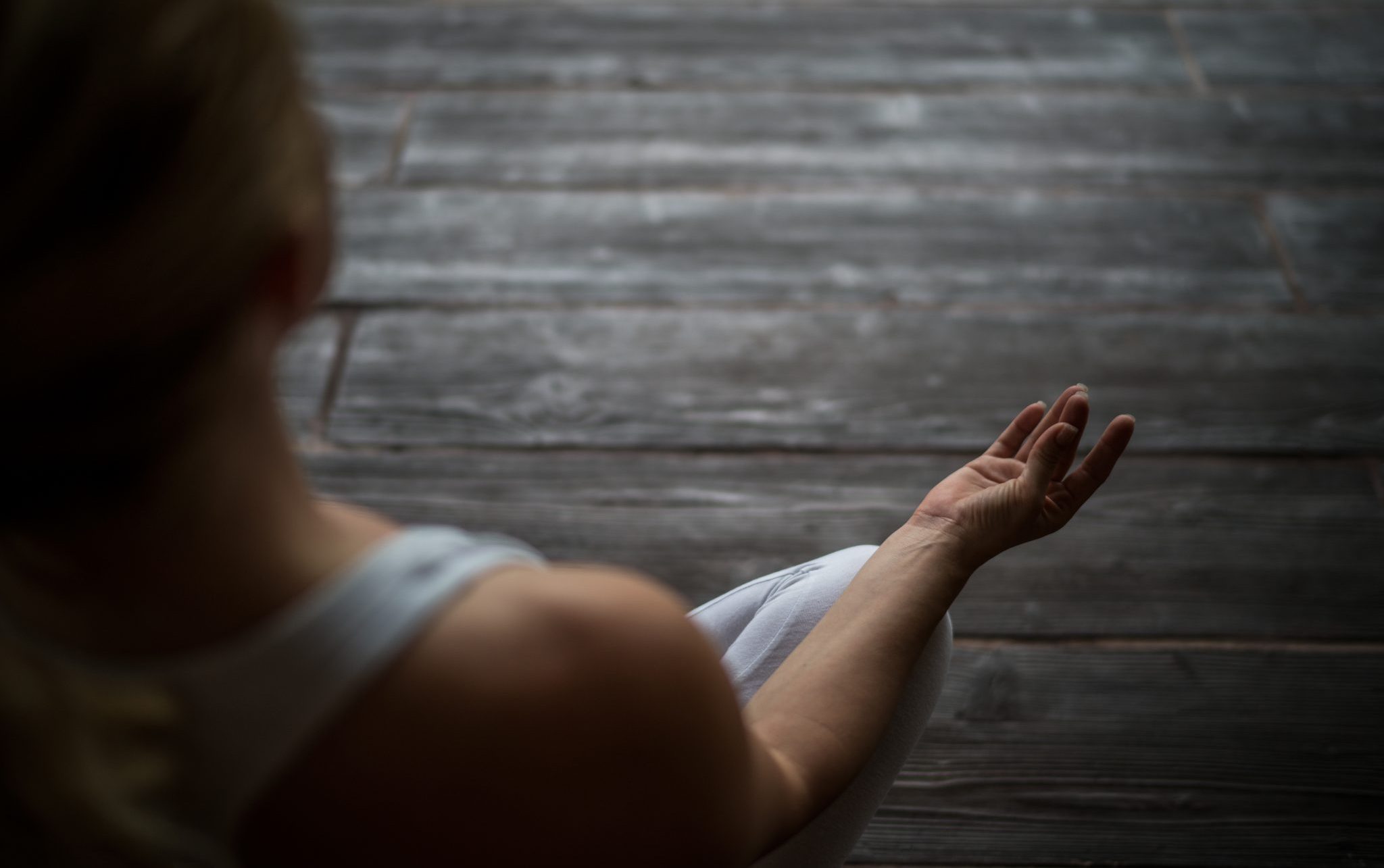 girl meditating